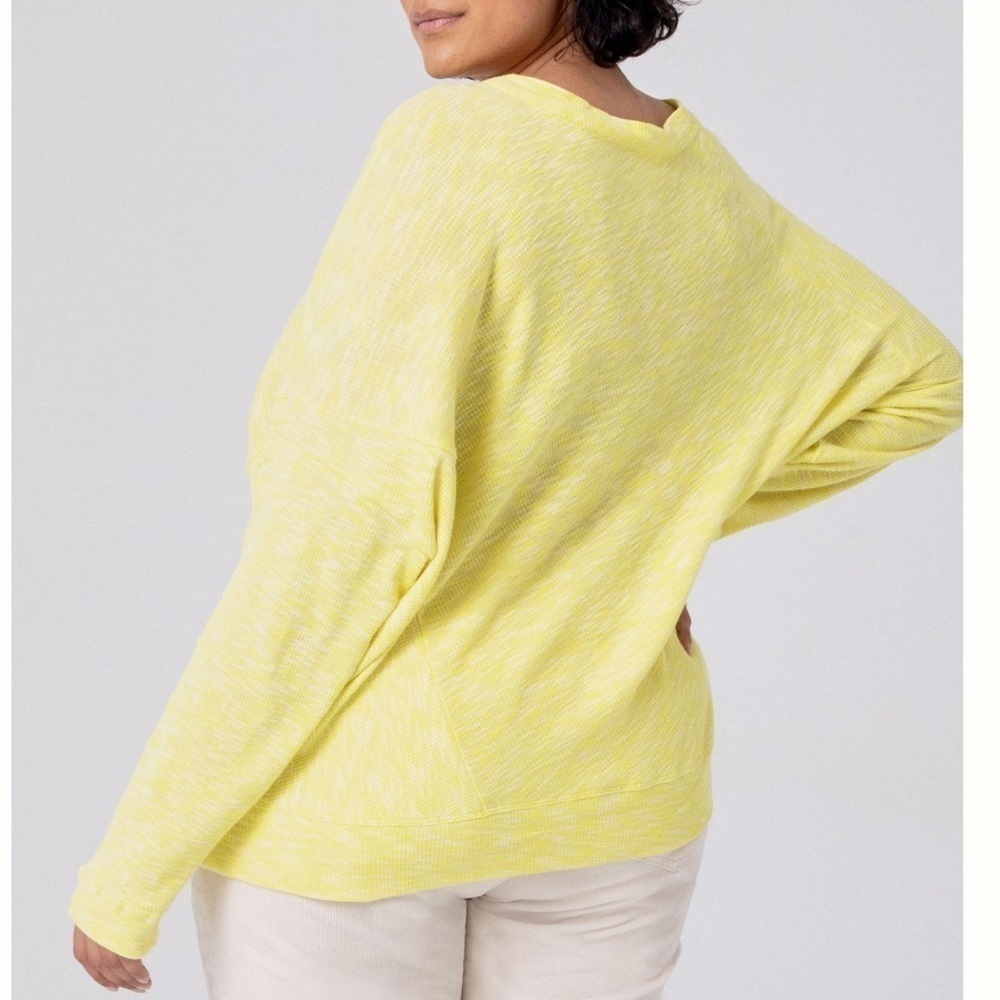 Anthropologie Damiana Slouchy Pullover Lime Size M Casual Lounge Comfy Spring - Picture 5 of 10